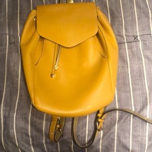 Yellow backpack/ purse- ZARA- Lightly used